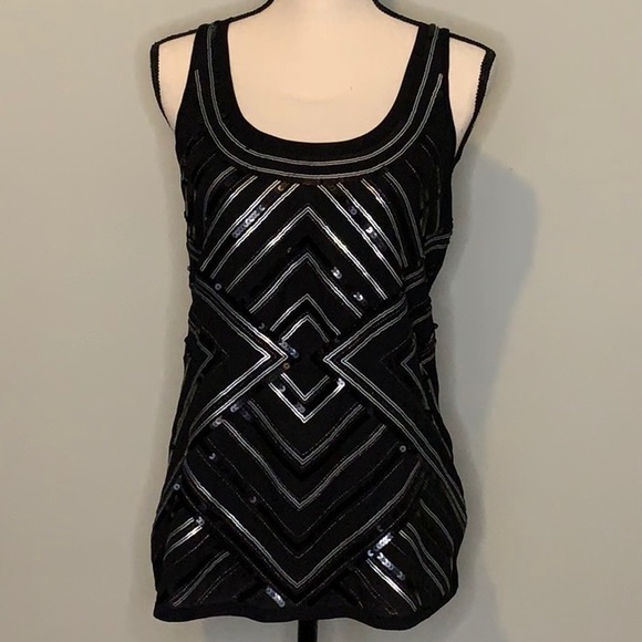 Express Tops - Express Sequined Tank Sz S